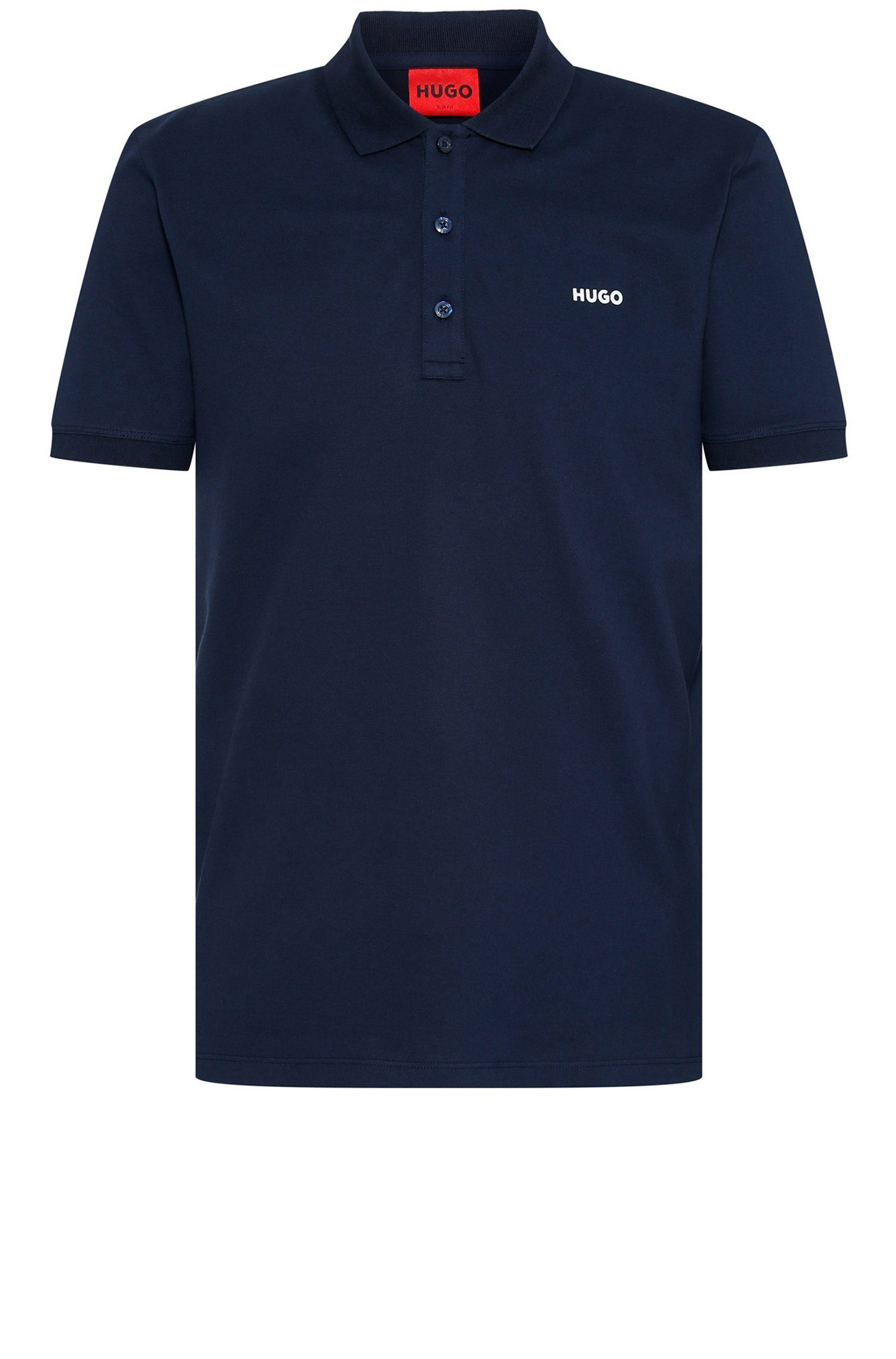 Dinos HUGO Poloshirt (405) (1-tlg) Blau