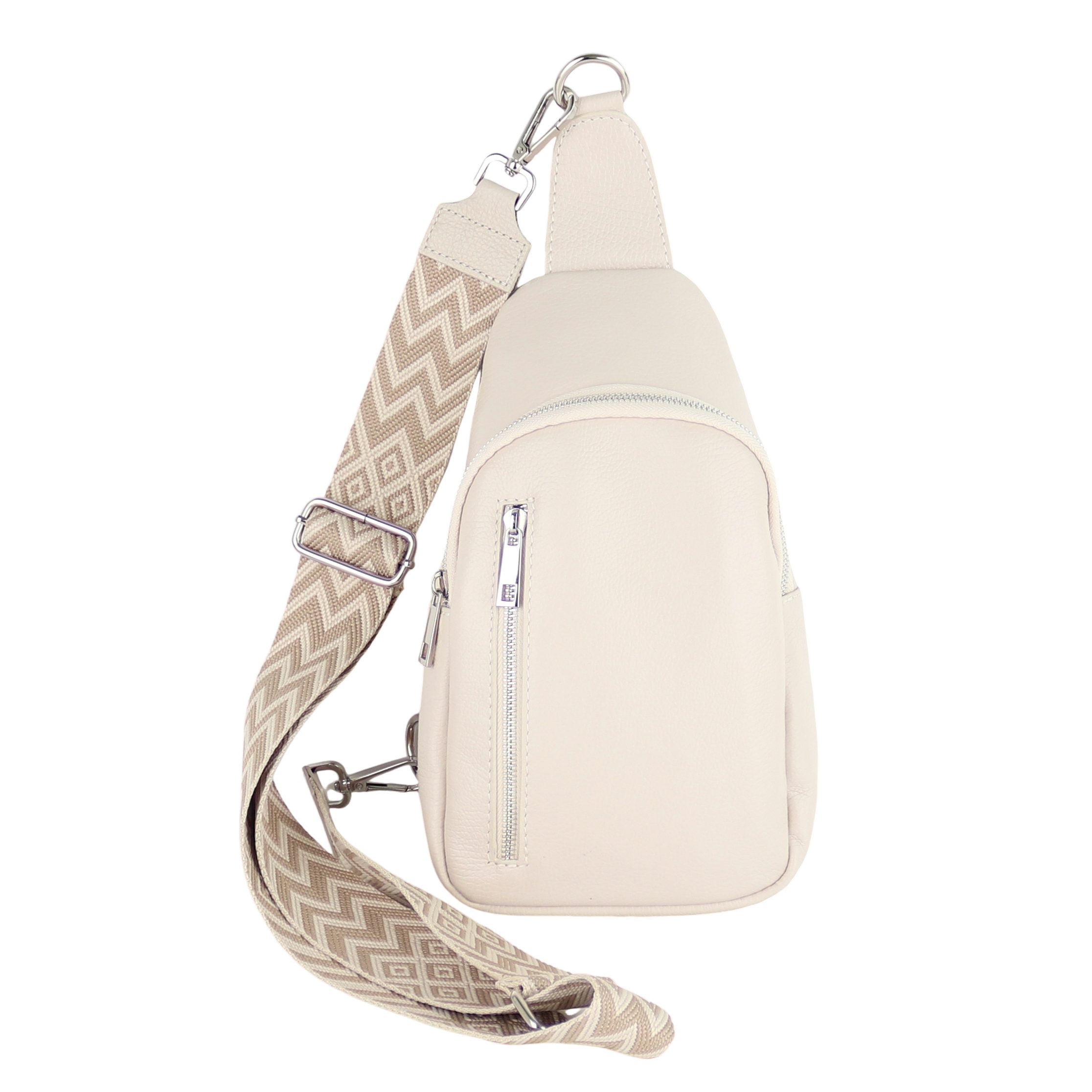 MIRROSI Umhängetasche Sling Bag,Brusttasche, aus Echtleder, Made in Italy ( günstig online kaufen