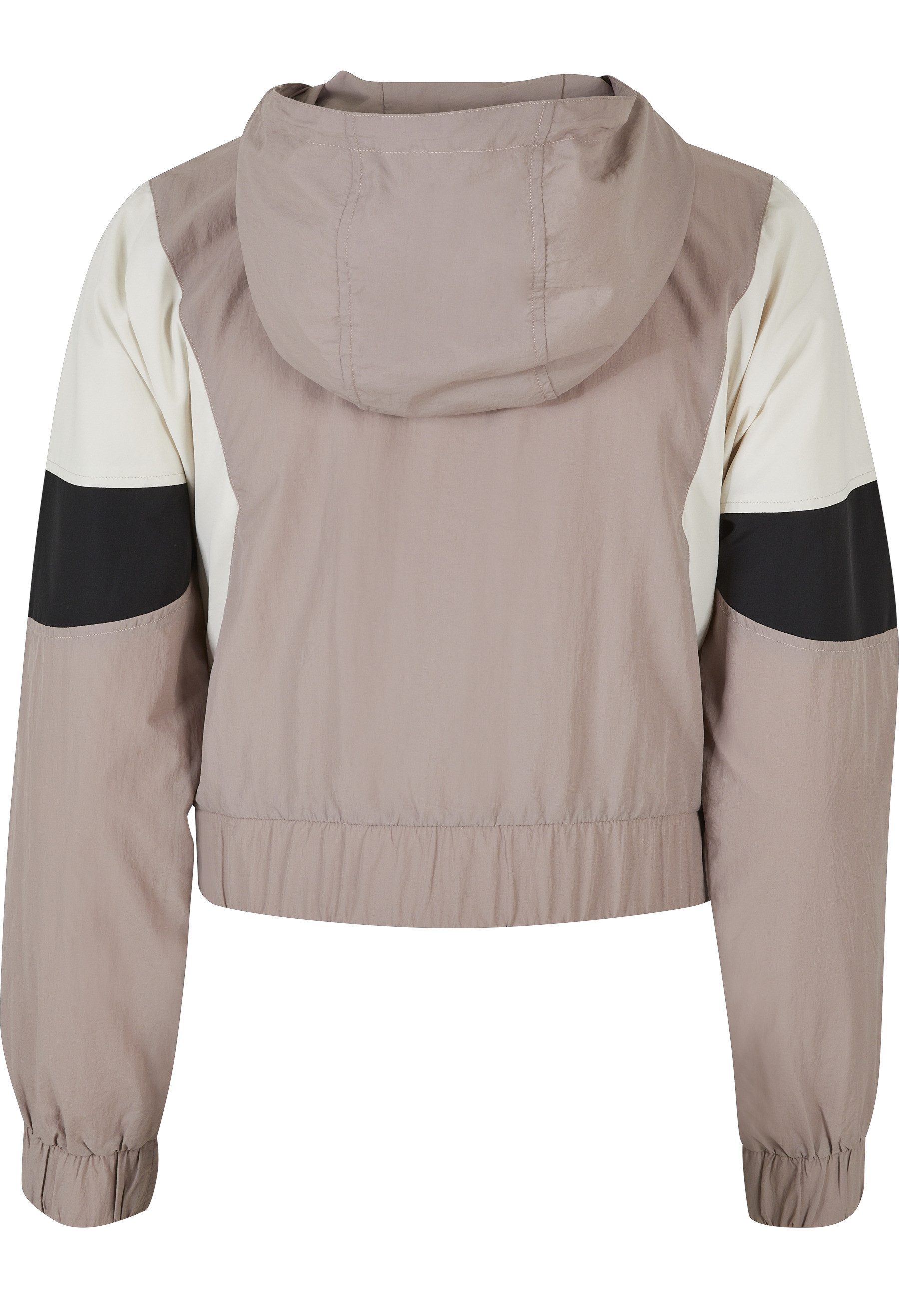 URBAN CLASSICS Outdoorjacke Urban Classics Damen Ladies Short 3-Tone Crinkle Jacket (1-St)