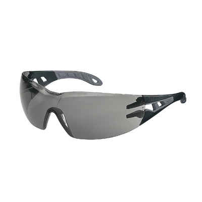Uvex Arbeitsschutzbrille, (1St), Pheos Supravision Extreme Schutzbrille - Getönt/Grau-Schwarz