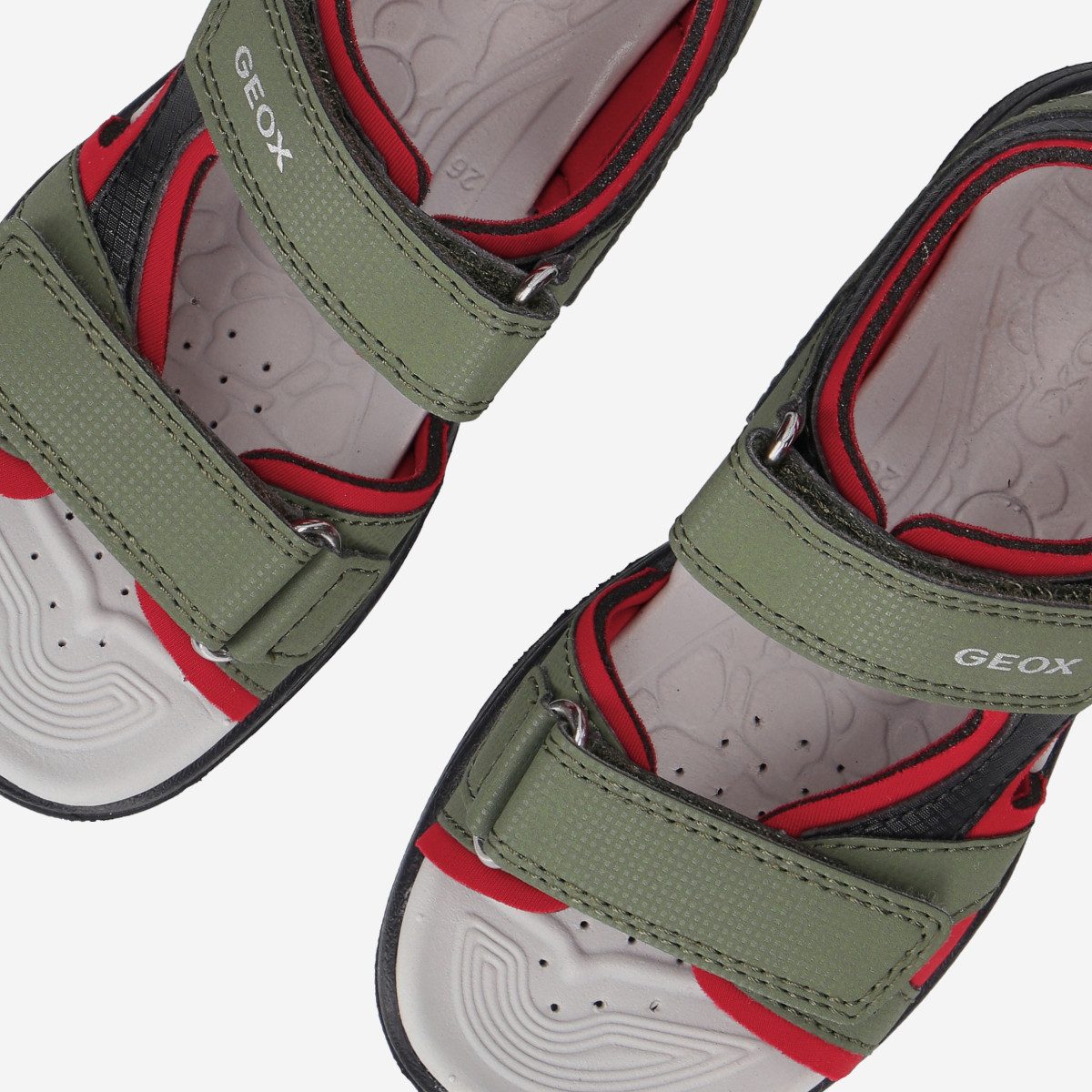 Geox GEOX VANIETT, Sandalen, Grün kombiniert, Kinder Sandale