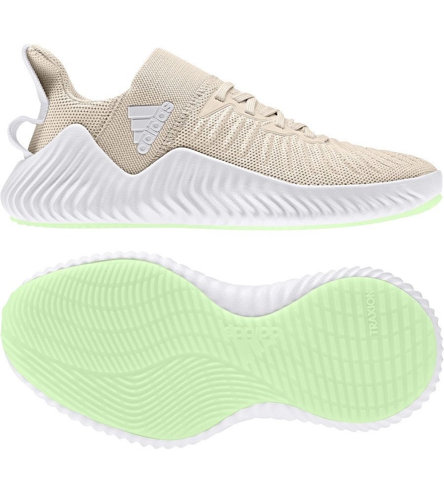 adidas Performance AlphaBounce Trainer beige Damen Sneaker