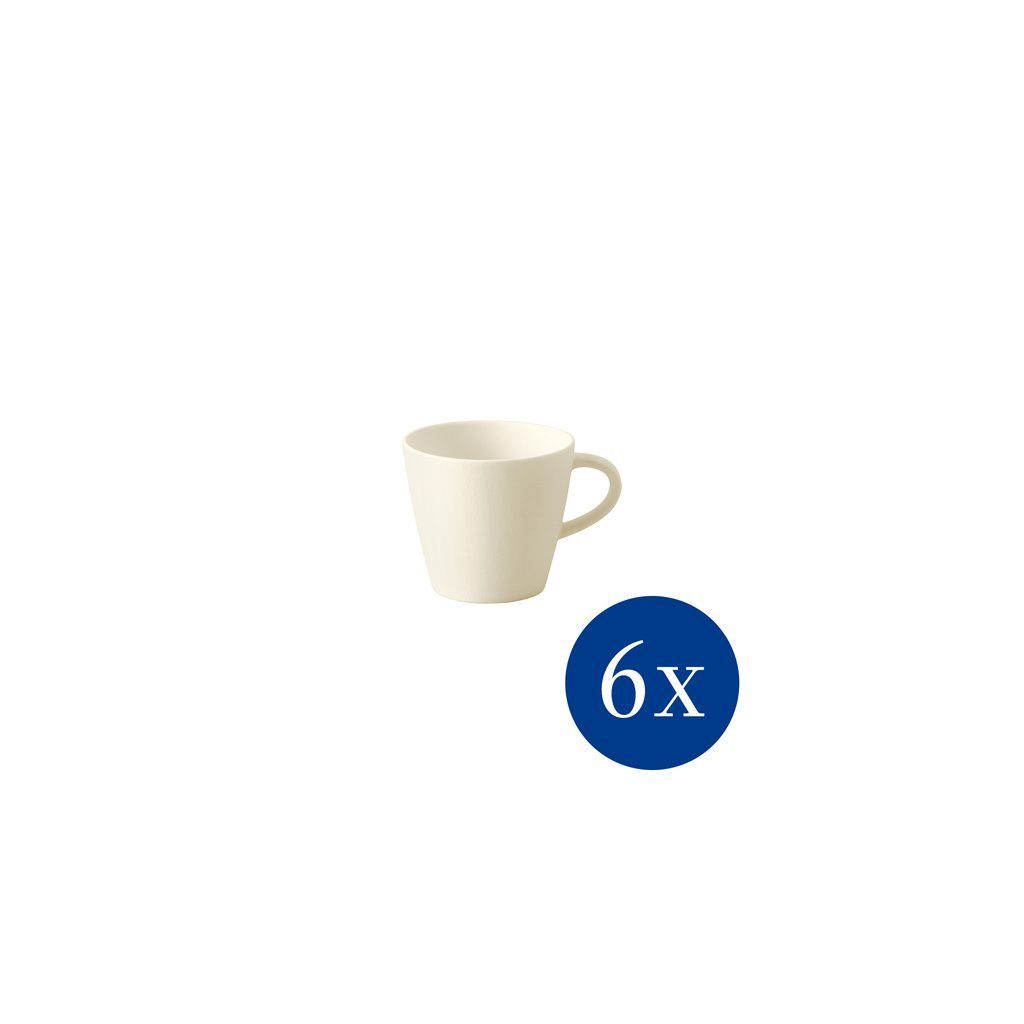 Villeroy & Boch Espressotasse Manufacture Rock blanc Espressoobertasse 6 Stk, Porzellan