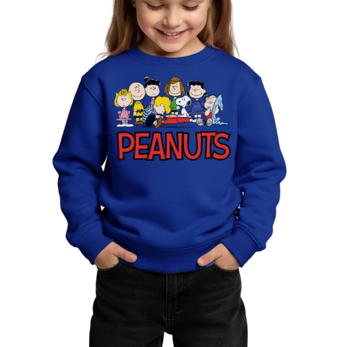 Sweatshirt Peanuts Snoppy Und Friends Kinder Premium Pullover