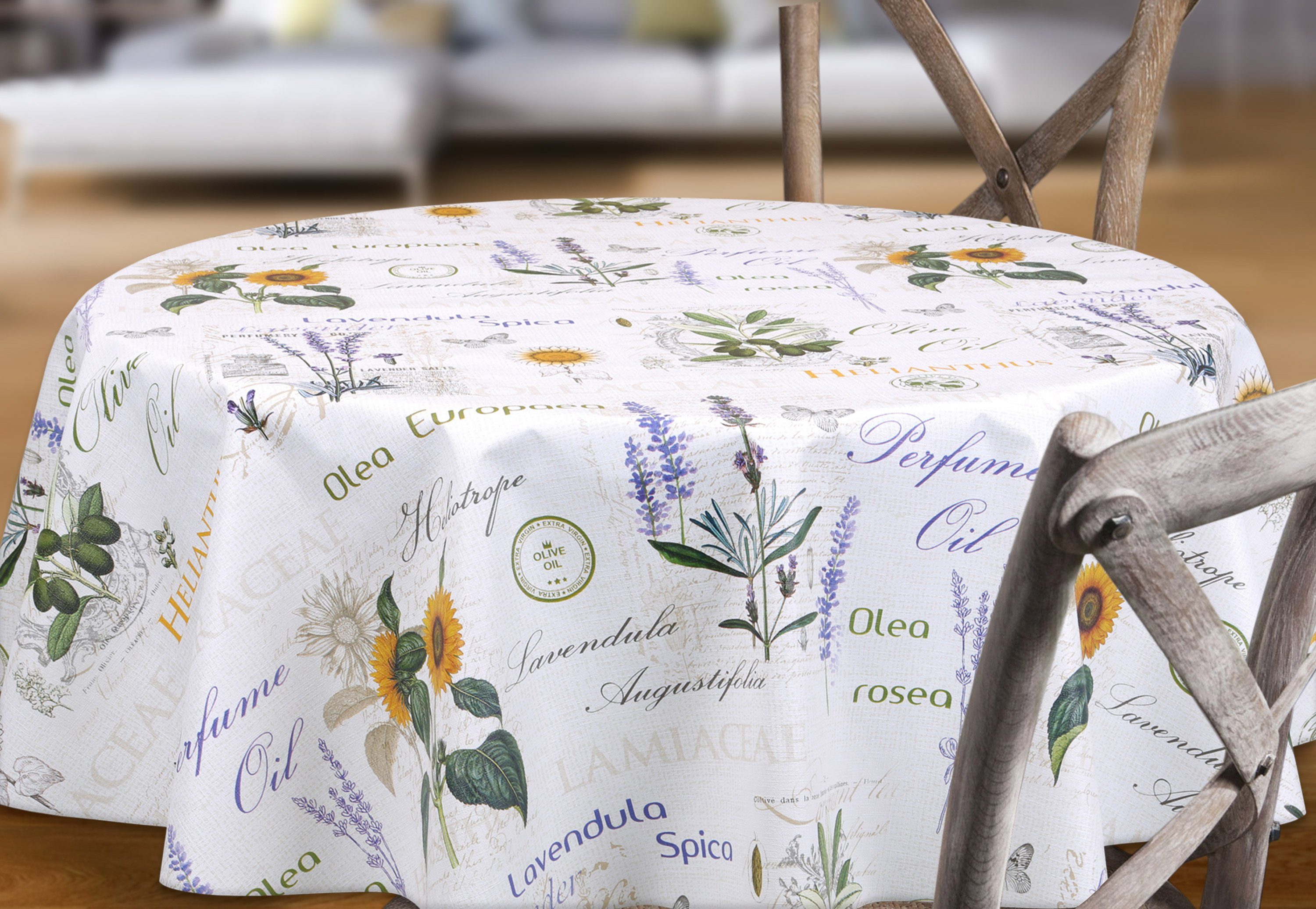Beautex Tischdecke Wachstuchtischdecke geprägt Provence abwischbar günstig online kaufen