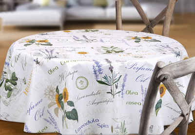 Beautex Tischdecke Wachstuchtischdecke geprägt Provence abwischbar Garten Tischdecke (1-tlg)
