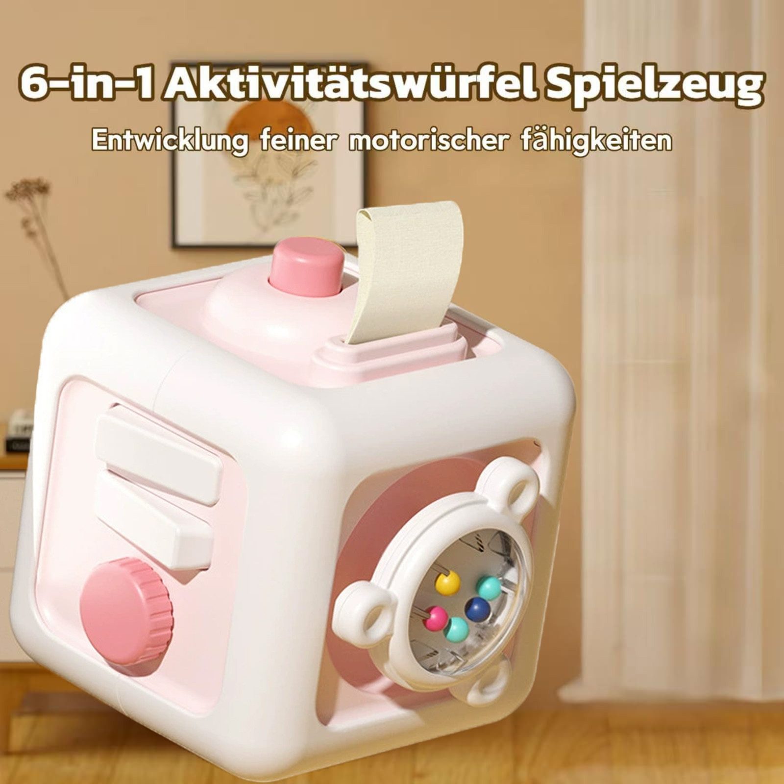 CLTYQ Motorikwürfel Aktivitätswürfel 6in1 Sensory Toy für Kleinkinder 3 Jah günstig online kaufen
