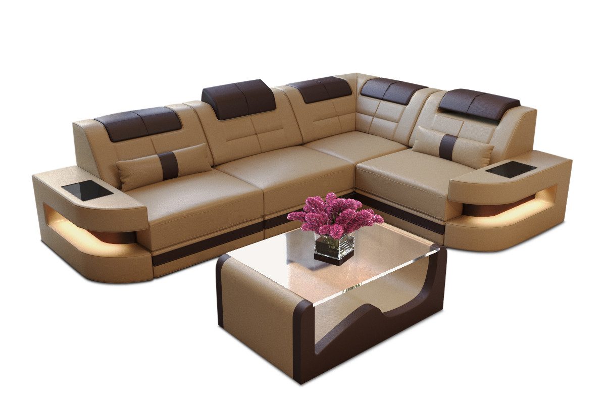 Sofa Dreams Ecksofa Ledercouch Sofa Leder günstig online kaufen