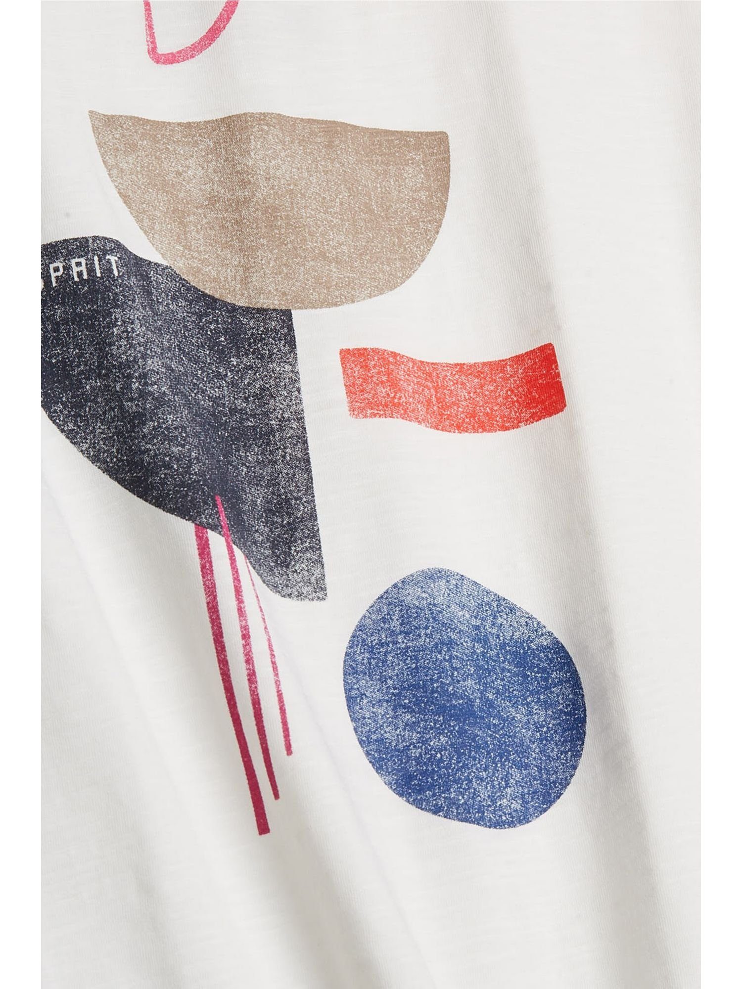 Damen Shirts Esprit T-Shirt CURVY T-Shirt mit Print, Organic Cotton (1-tlg)