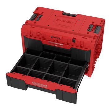 QBRICK System Werkzeugkoffer ONE Drawer 2 Toolbox 2.0 RED Ultra HD Custom Schubladen Werkzeugbox
