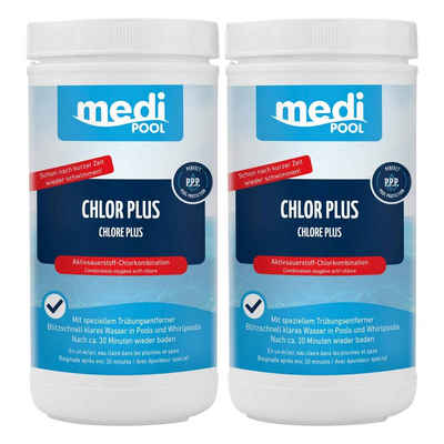mediPOOL Chlorgranulat mediPOOL Chlor PLUS-Desinfektion 2kg - Schnellchlorung, Chlorpulver, (Kein Set)