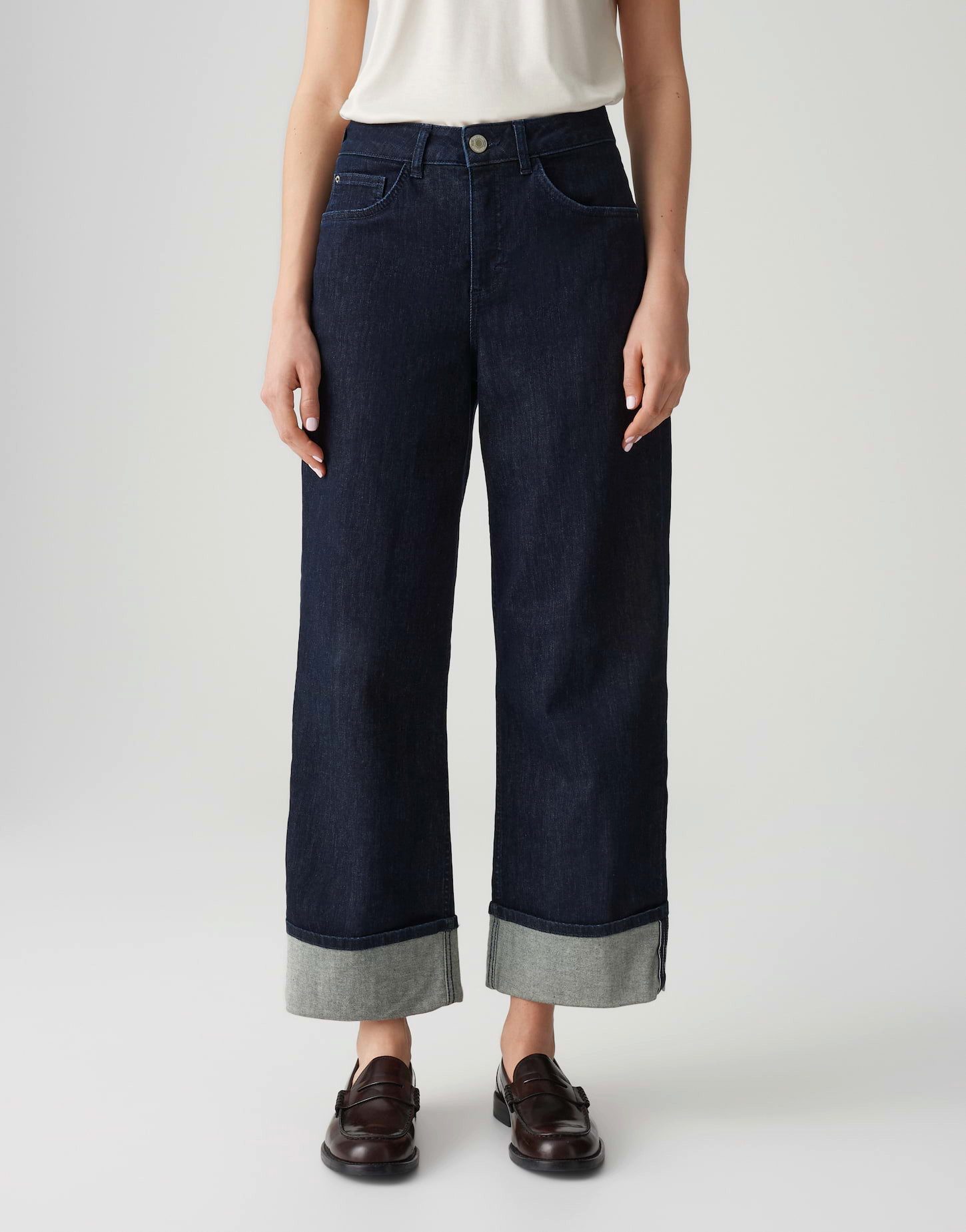 OPUS 5-Pocket-Jeans Miva turn up günstig online kaufen