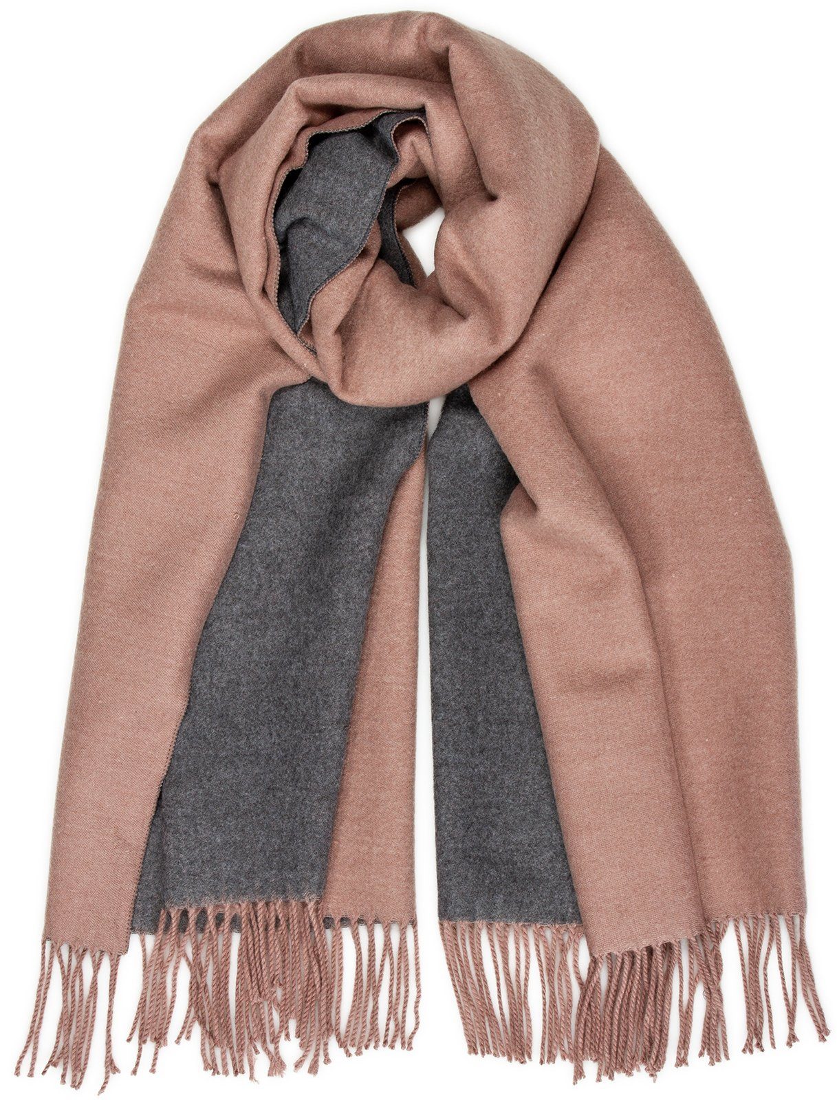 Modeschal SC488 zweifarbiger Damen XL Schal