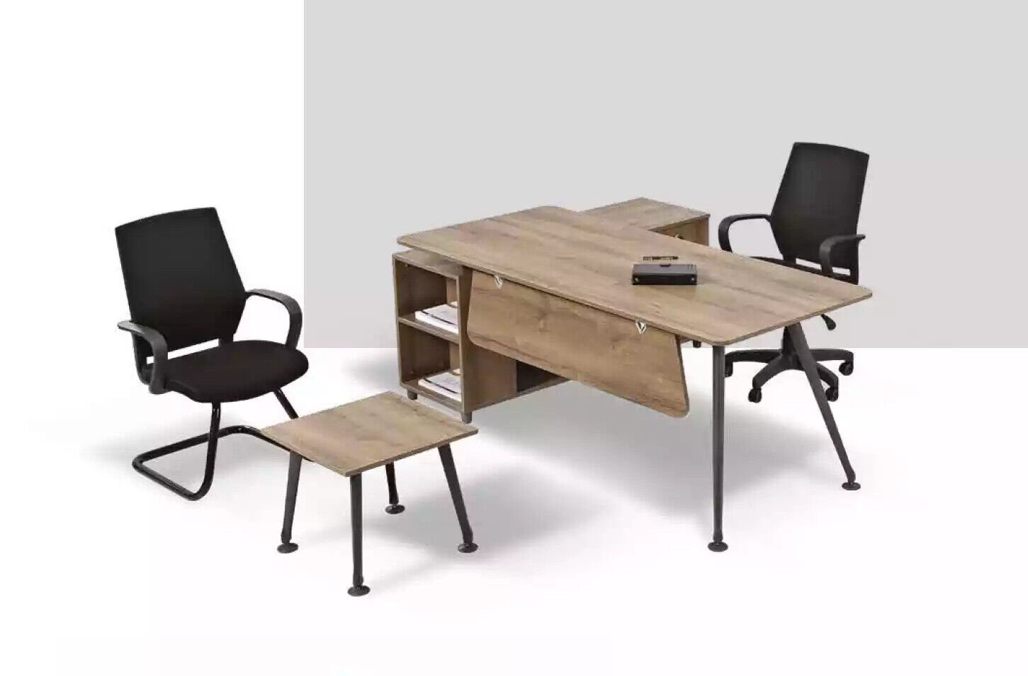 Europe Made Couchtisch Komplettes JVmoebel Office Einrichtung Design, In Eckschreibtisch Schreibtische Büro-Set