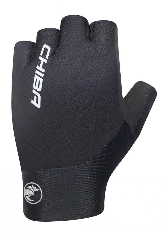 Fahrradhandschuhe CHIBA Team Glove Pro - Radhandschuhe kurzfinger schwarz S, leicht & at