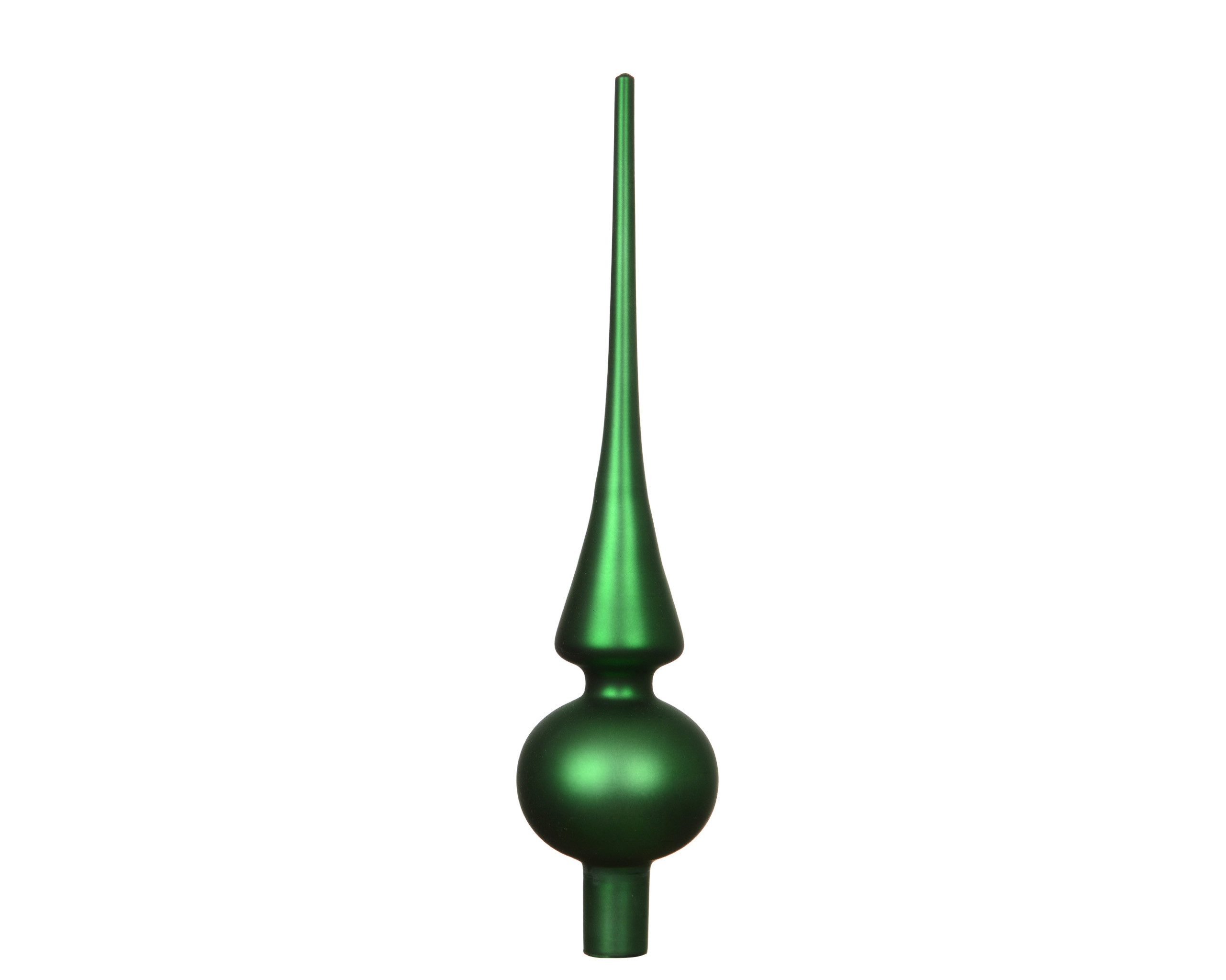 Kaemingk Christbaumspitze, Christbaumspitze Glas 26cm - Jolly grün matt