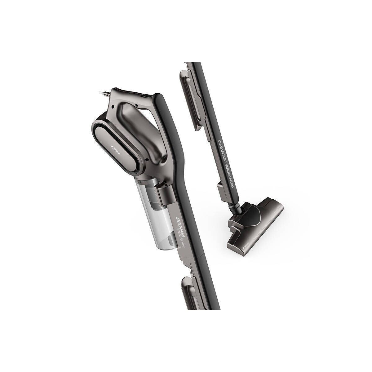 Deerma Handstaubsauger Deerma DX 700S Staubsauger grau Beutellos Saugleistung 600W, 600 W, Beutellos
