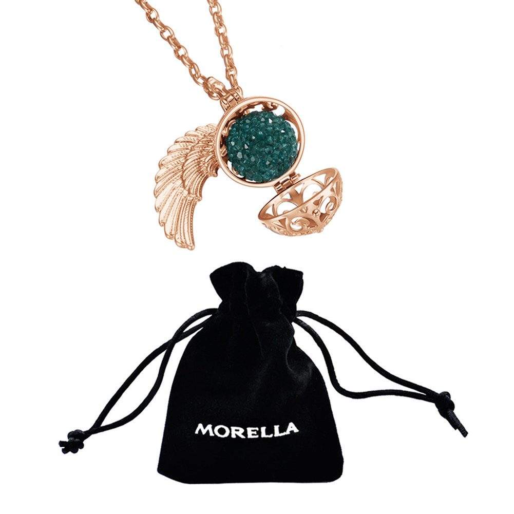 Morella Kette mit Anhänger Morella Halskette mit Anhänger und Klangkugel (2-tlg), Samtbeutel