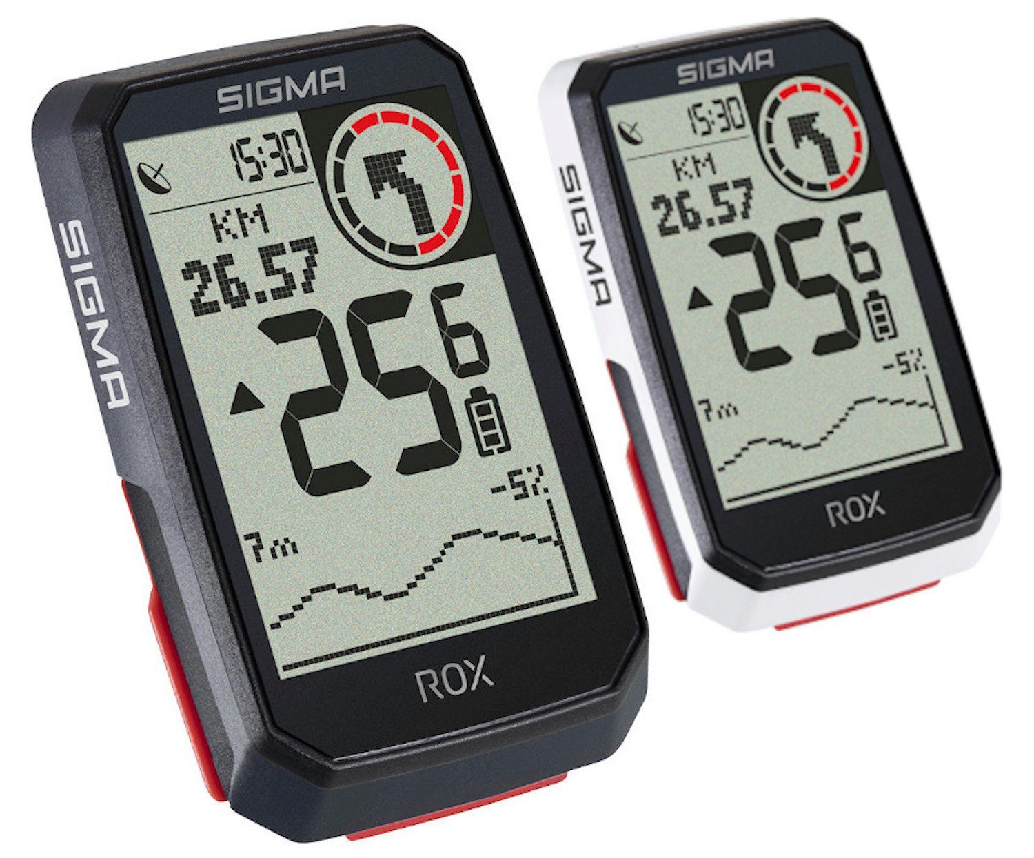 SPORT 4.0 Set HR Komoot Bike GPS Fahrradcomputer Fahrradtacho Rox SIGMA schwarz Computer Navi