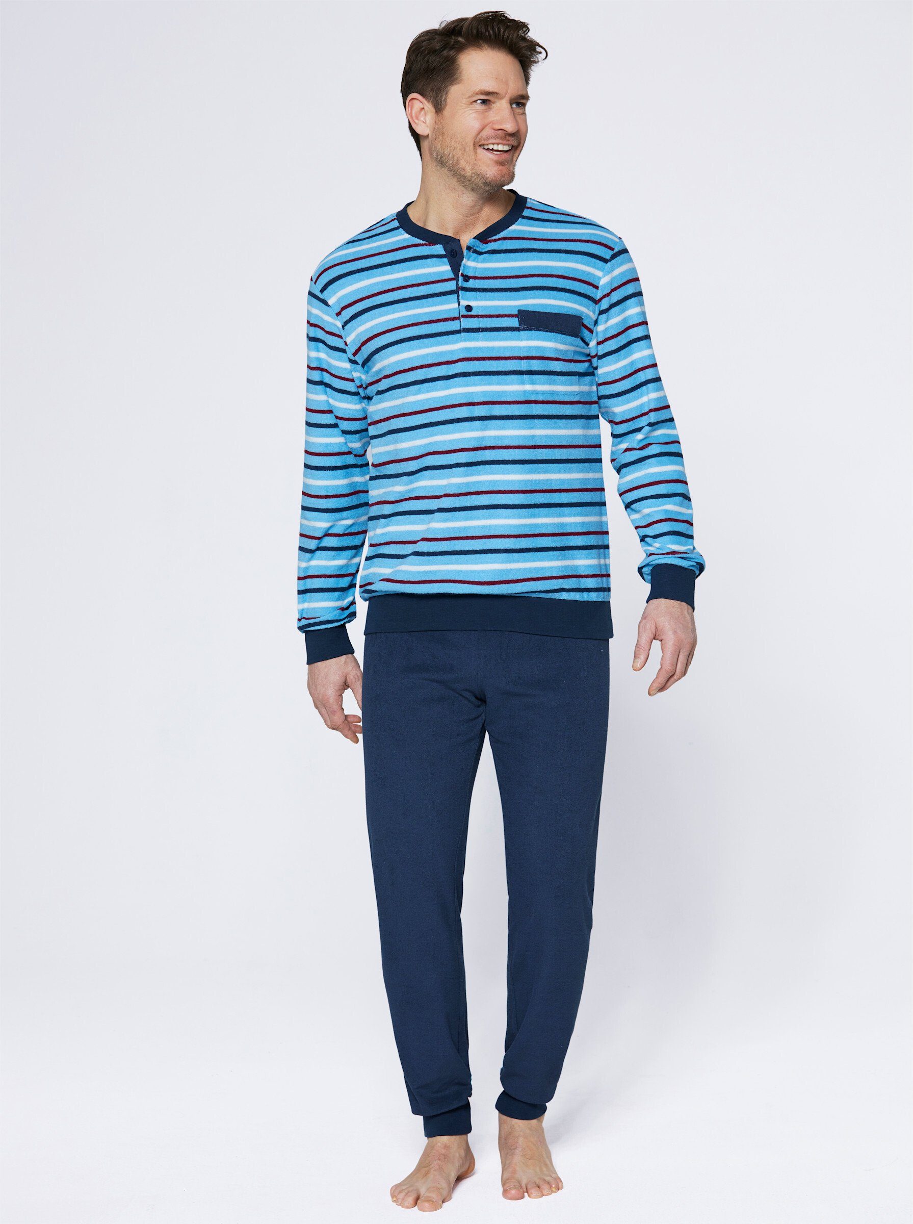 Witt Schlafanzug Schlafanzug Langarm