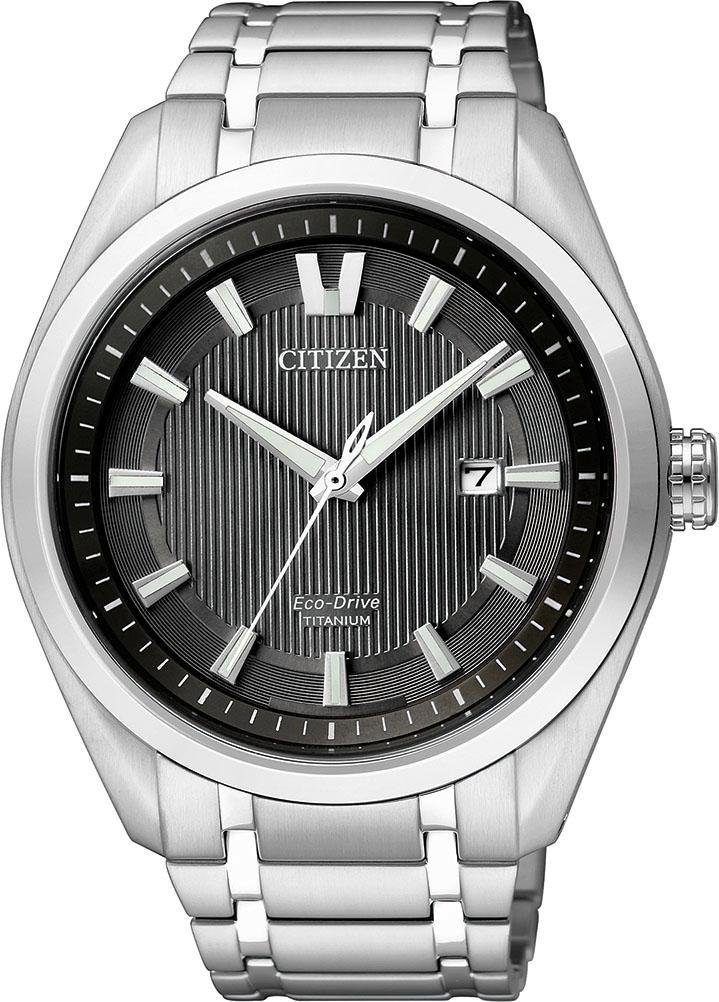 Citizen Solaruhr Super Titanium AW1240-57E, Armbanduhr, Herrenuhr, Titan, Datum, Saphirglas