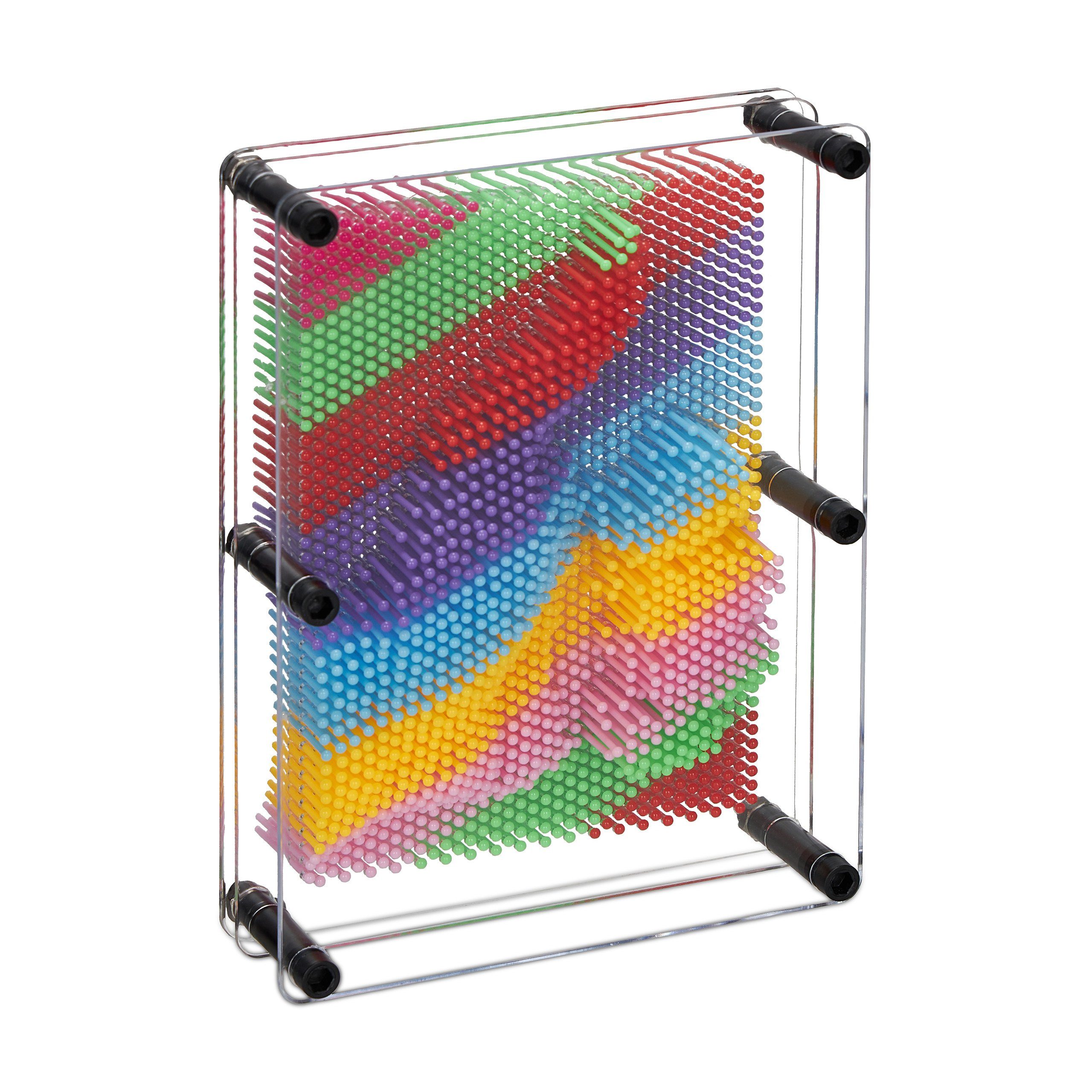 relaxdays Spiel 3D Nagelbild Pinart