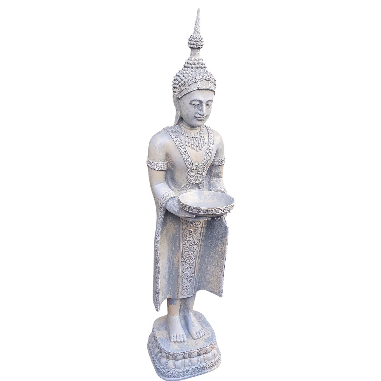 Aspinaworld Gartenfigur Tempelwächter Buddha Figur mit günstig online kaufen