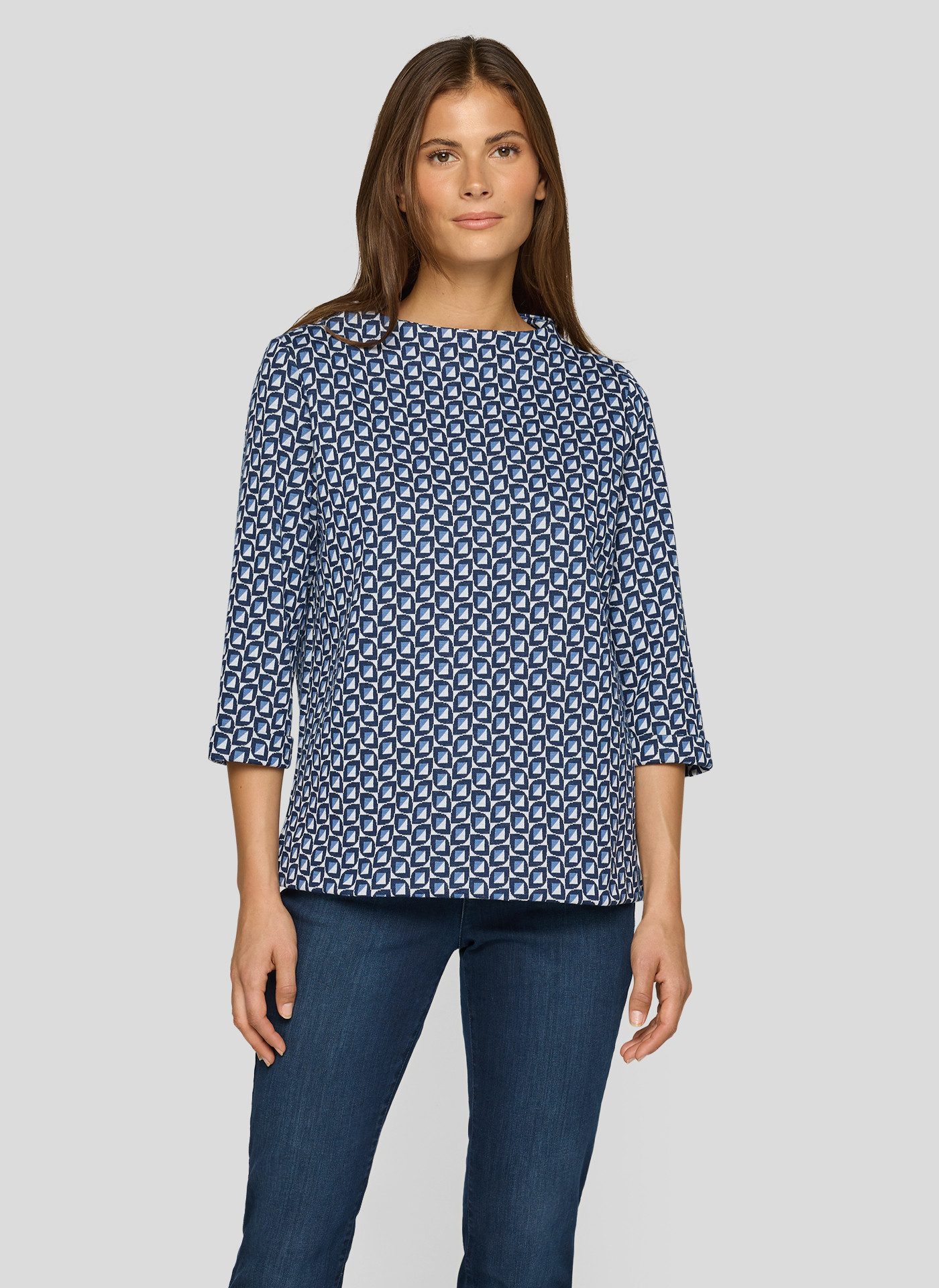 Rabe 3/4-Arm-Shirt mit All-Over Print günstig online kaufen