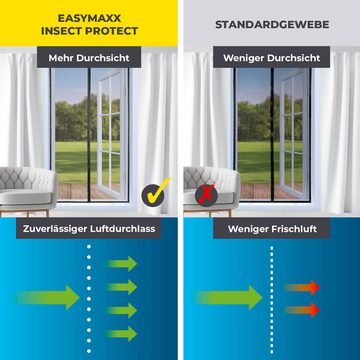 EASYmaxx Moskitonetz, für Türen mit selbstklebendem Klettband