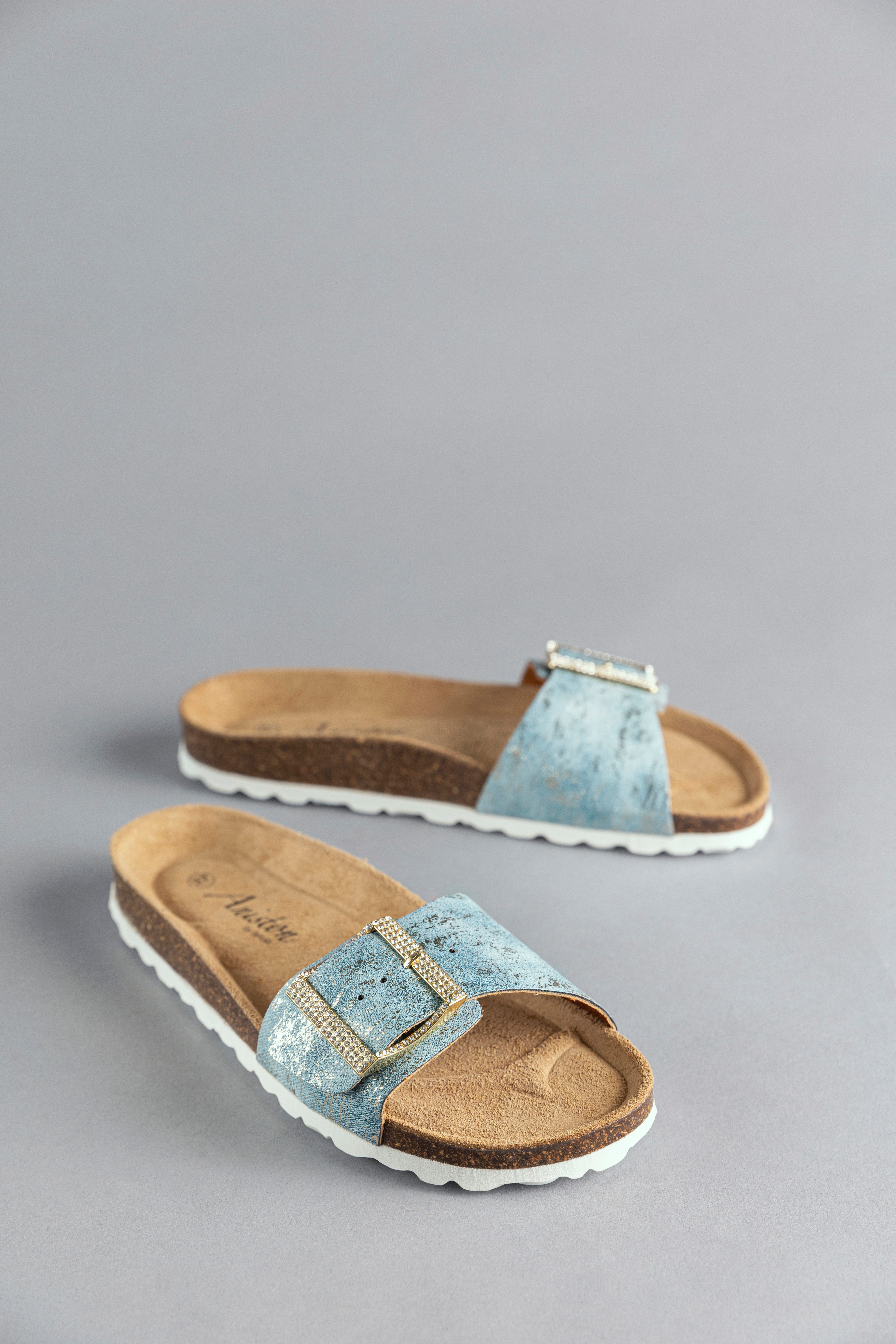 Aniston SHOES Pantolette, Sommerschuh, Strandschuh, Glitzersteine günstig online kaufen