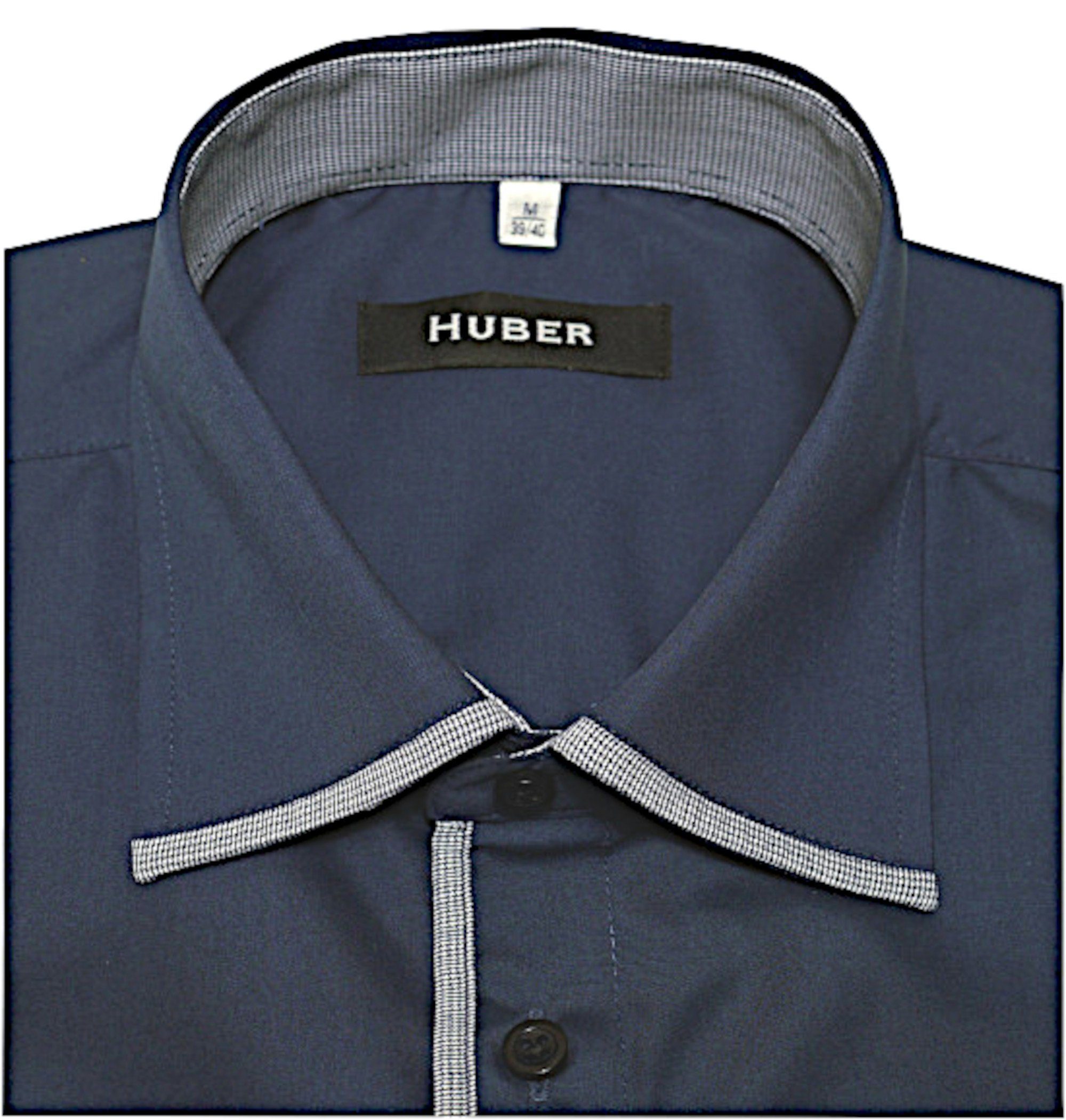 Huber Hemden Langarmhemd HU-0459 Kontraststoff, Regular günstig online kaufen