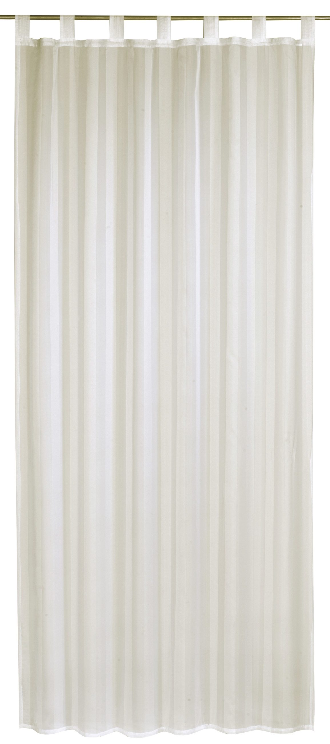 ELBERSDRUCKE Vorhang Gardine mit Schlaufen Update beige 255x140cm halbtrans günstig online kaufen