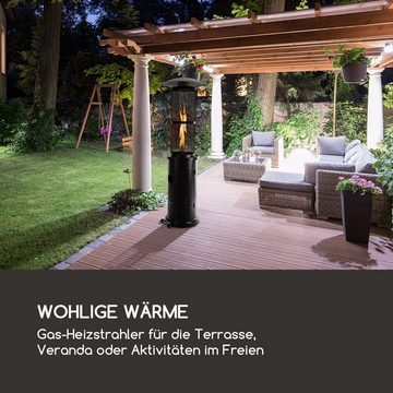 blumfeldt Terrassenstrahler Goldflame Gas Heater, 11200 W, elektrische Gasheizgerät terrassenheizstrahler Outdoor