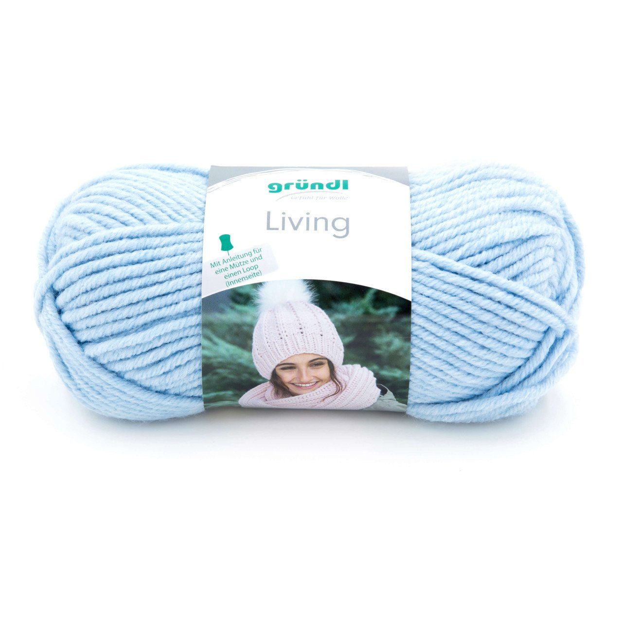 Gründl Gründl Wolle Living 100 g blau Häkelwolle