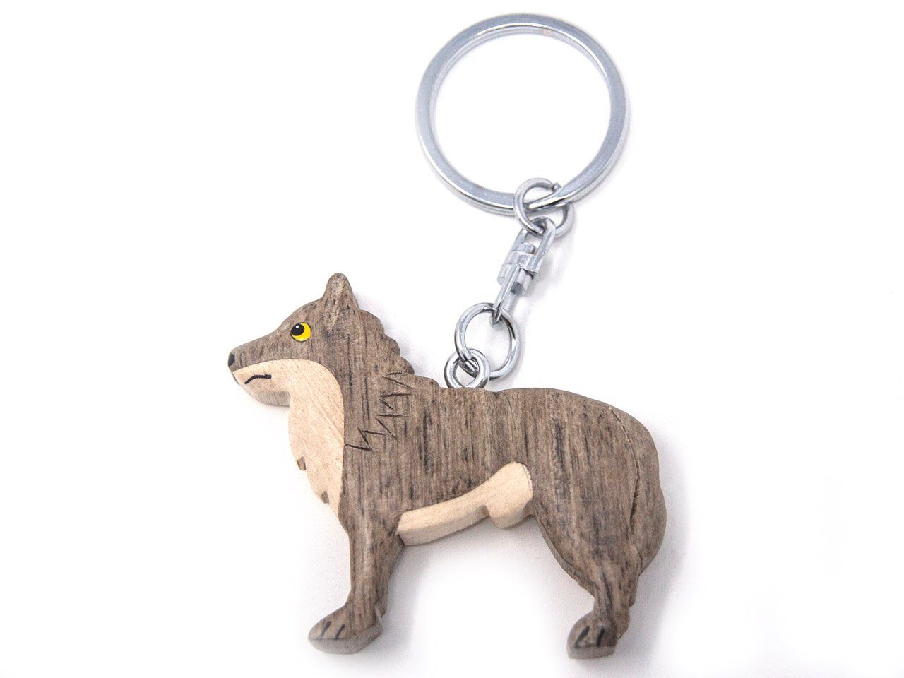 Holz Cornelißen Schlüsselanhänger aus - Schlüsselanhänger Wolf