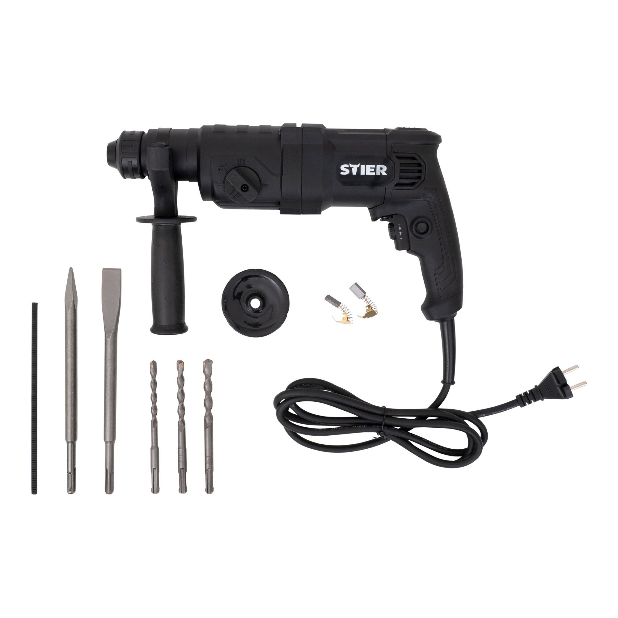 Stier Bohrhammer STIER Bohrhammer SHB-T-4900 Hammerbohrer 800 W 3,3 J 0-4900 Schläge/Mi