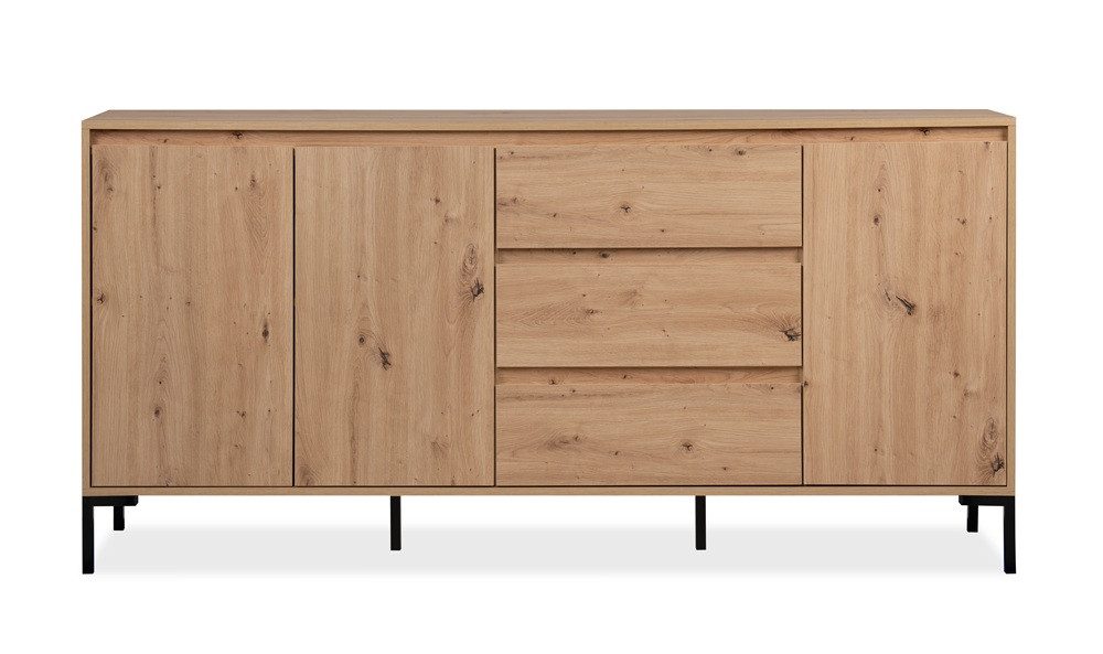 Finori Sideboard Sideboard Korsika mit Schubkästen, Artisan Oak