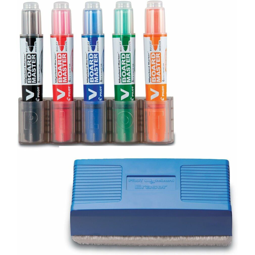 PILOT Whiteboard Marker 5 V BOARD MASTER Set Whiteboard-Marker farbsortiert 2,0 - 5,0 mm