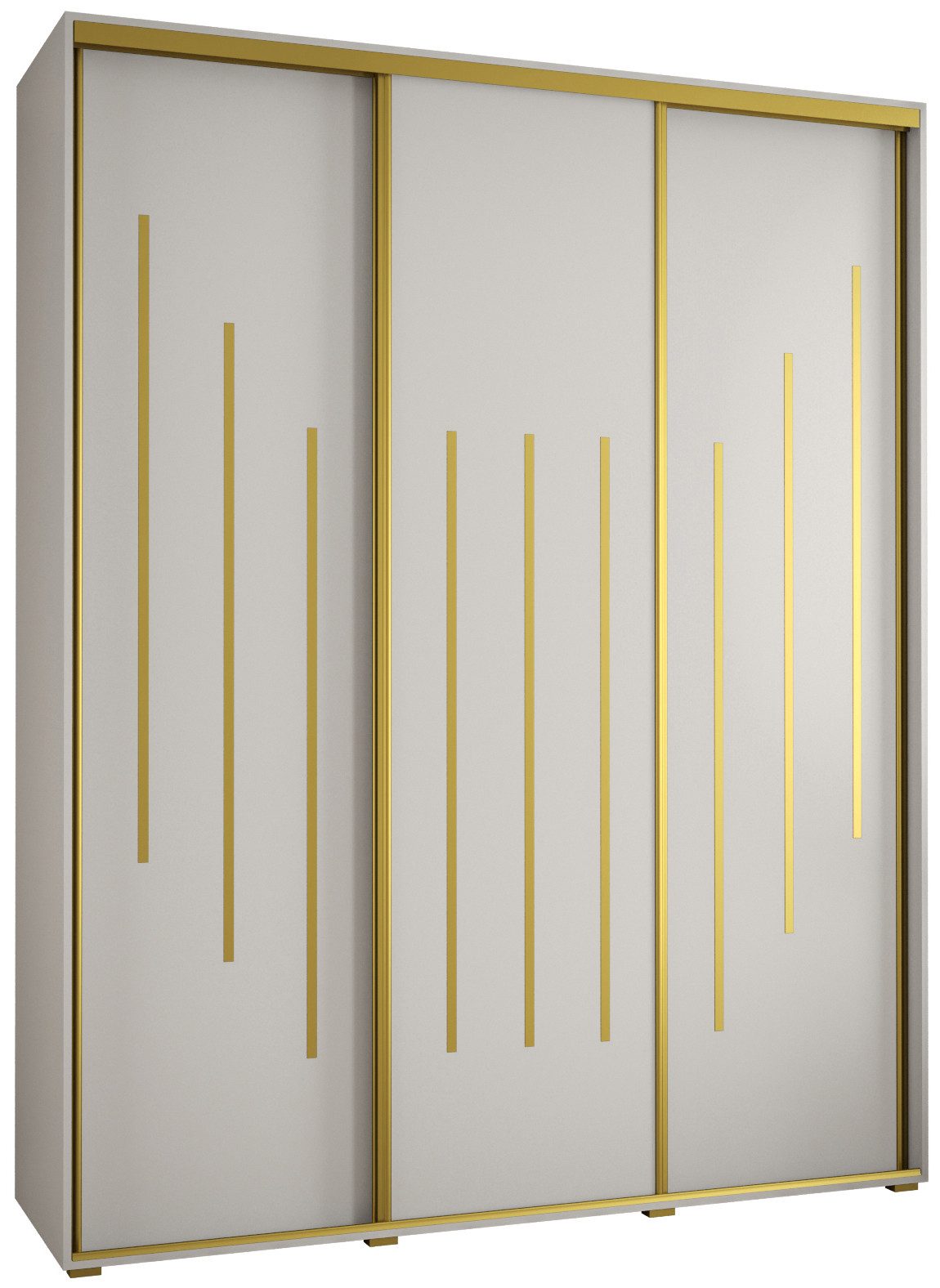 ABIKS MÖBEL Schwebetürenschrank Davos 8 Schlafzimmerschrank - Schiebetüren, Kleiderstange, Regalen