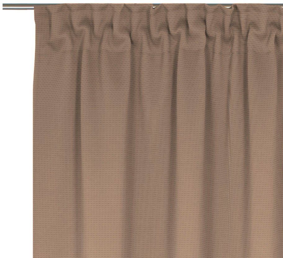 blickdicht, Bio-Baumwolle (1 aus Collection, Uni Jacquard, Vorhang Adam, St), nachhaltig Multifunktionsband braun