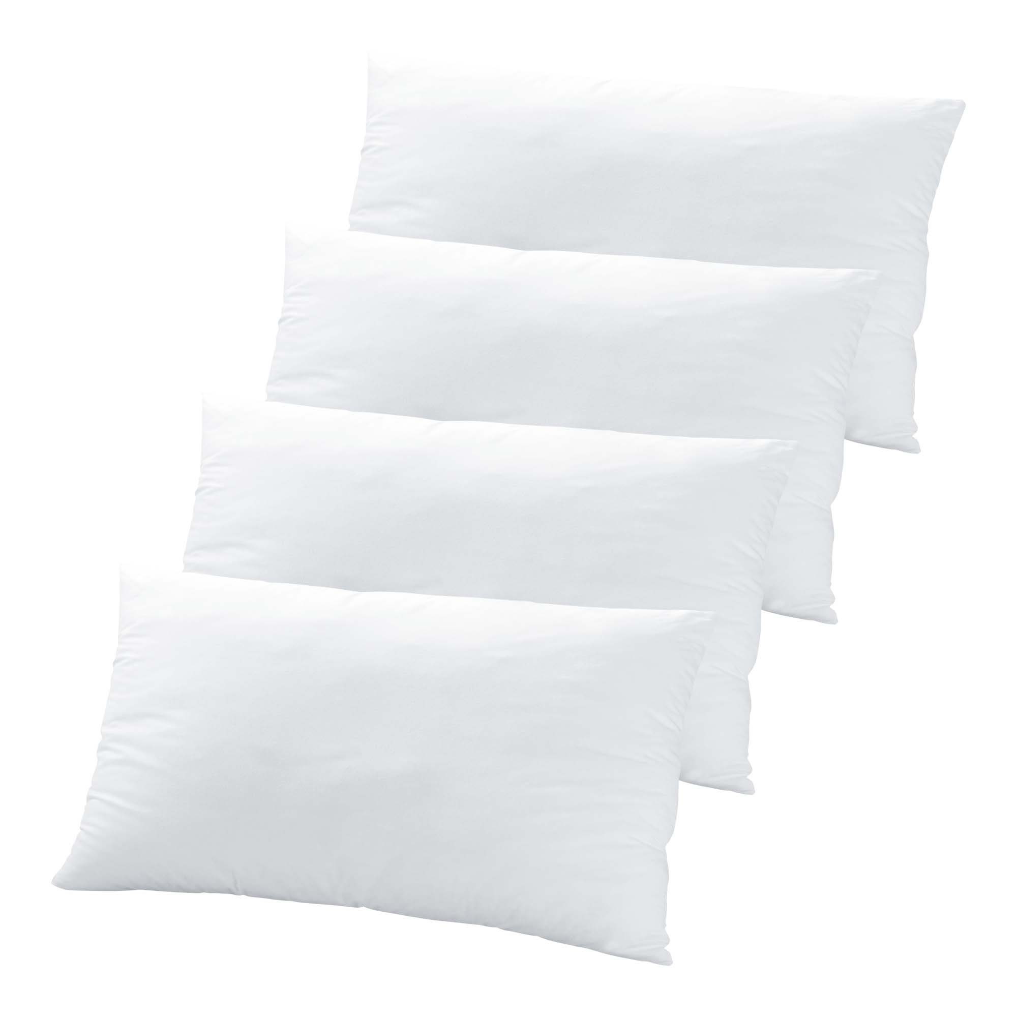 Traumbär Microfaserkissen SLEEP AND DREAM, 4 Kissen, optimaler Feuchtigkeits- und Temperaturausgleich, 4er Set Microfaser Kissen, Allergiker geeignet