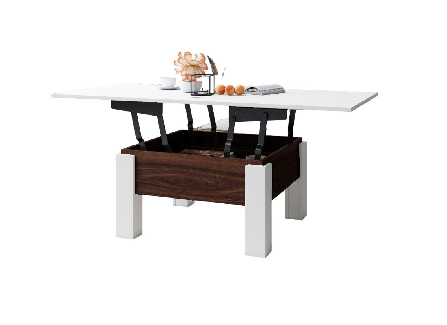 designimpex Couchtisch Design Oslo Tisch höhenverstellbar günstig online kaufen