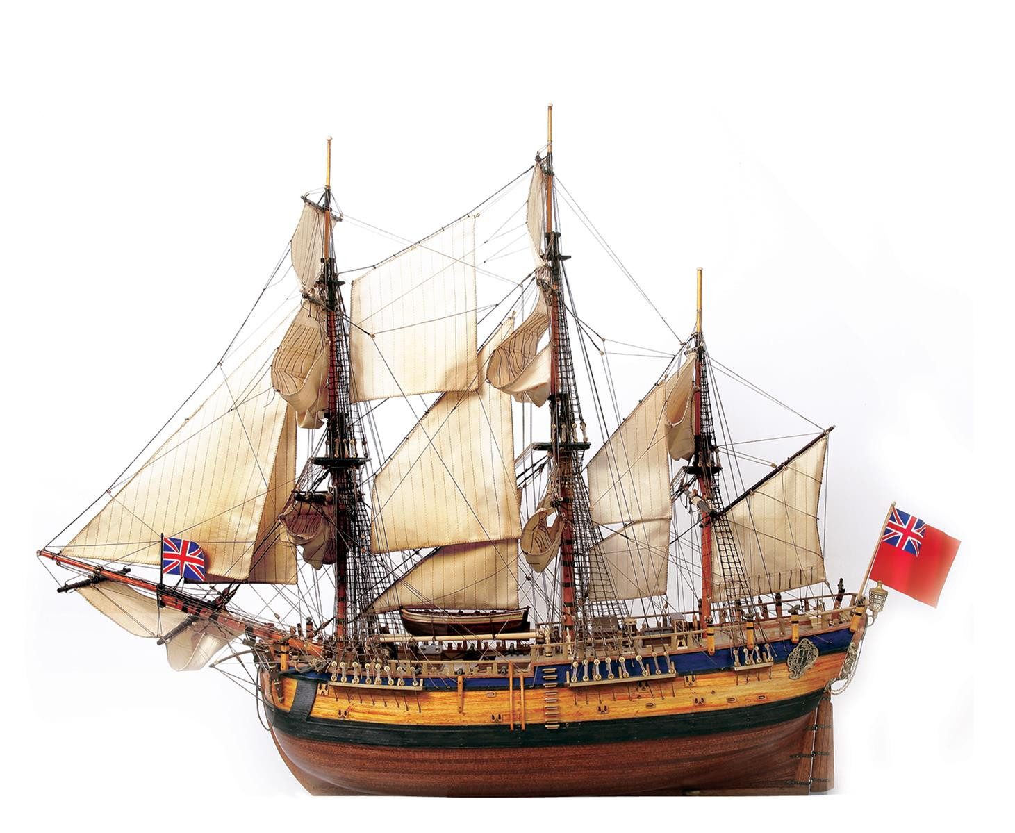OcCre Modellbausatz Endeavour 1:54, (Schiff, 4624-tlg., Schiffsbausatz), Made in Europe