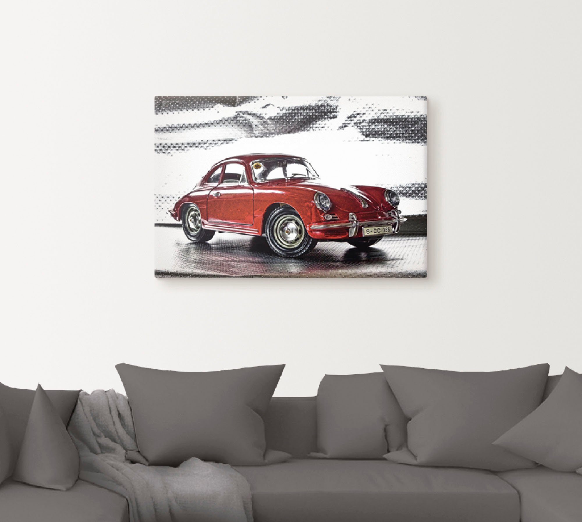 Artland Wandbild Klassiker - Der Porsche 356, Auto (1 St), als Alubild, Leinwandbild, Poster in verschied. Größen
