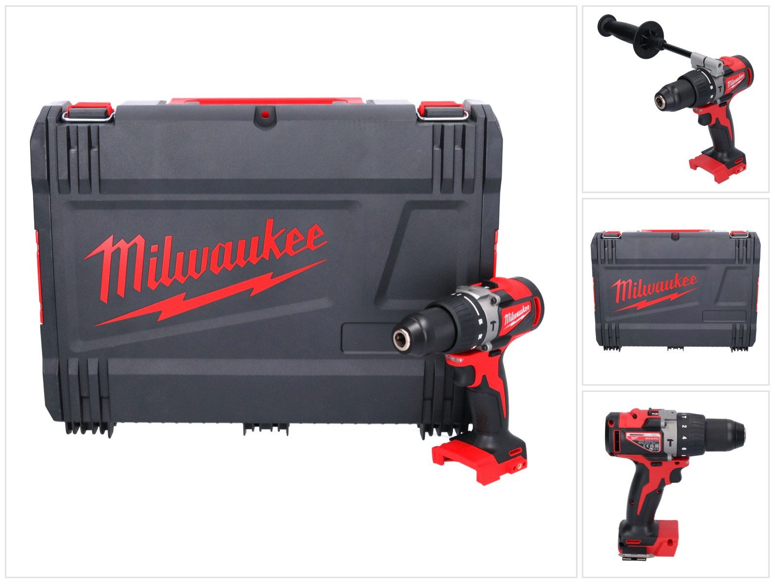 Milwaukee Akku-Schlagbohrschrauber M18 BLPD2-0X Akku Schlagbohrschrauber 18 V 82 Nm Brushless + HD Box -