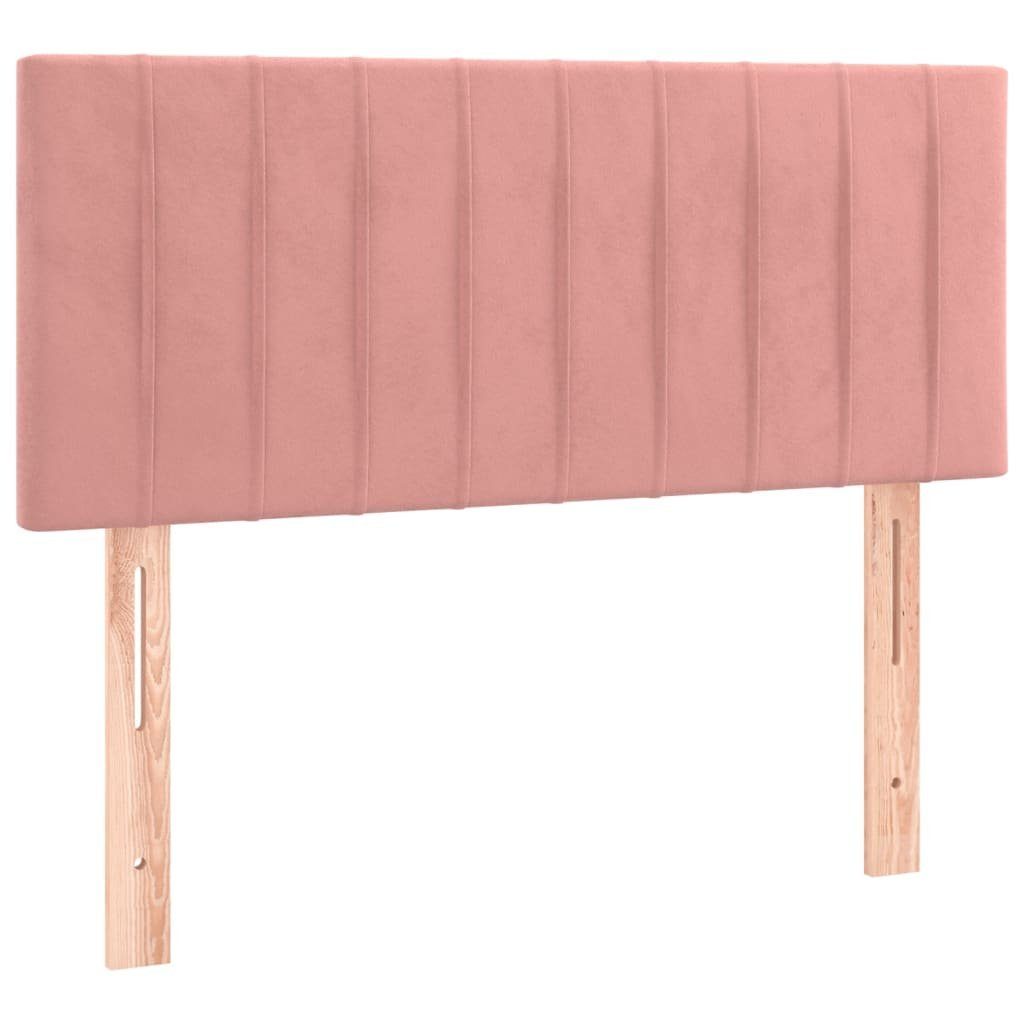 vidaXL Bett Kopfteil Rosa 80x5x78/88 cm Samt (1-tlg)