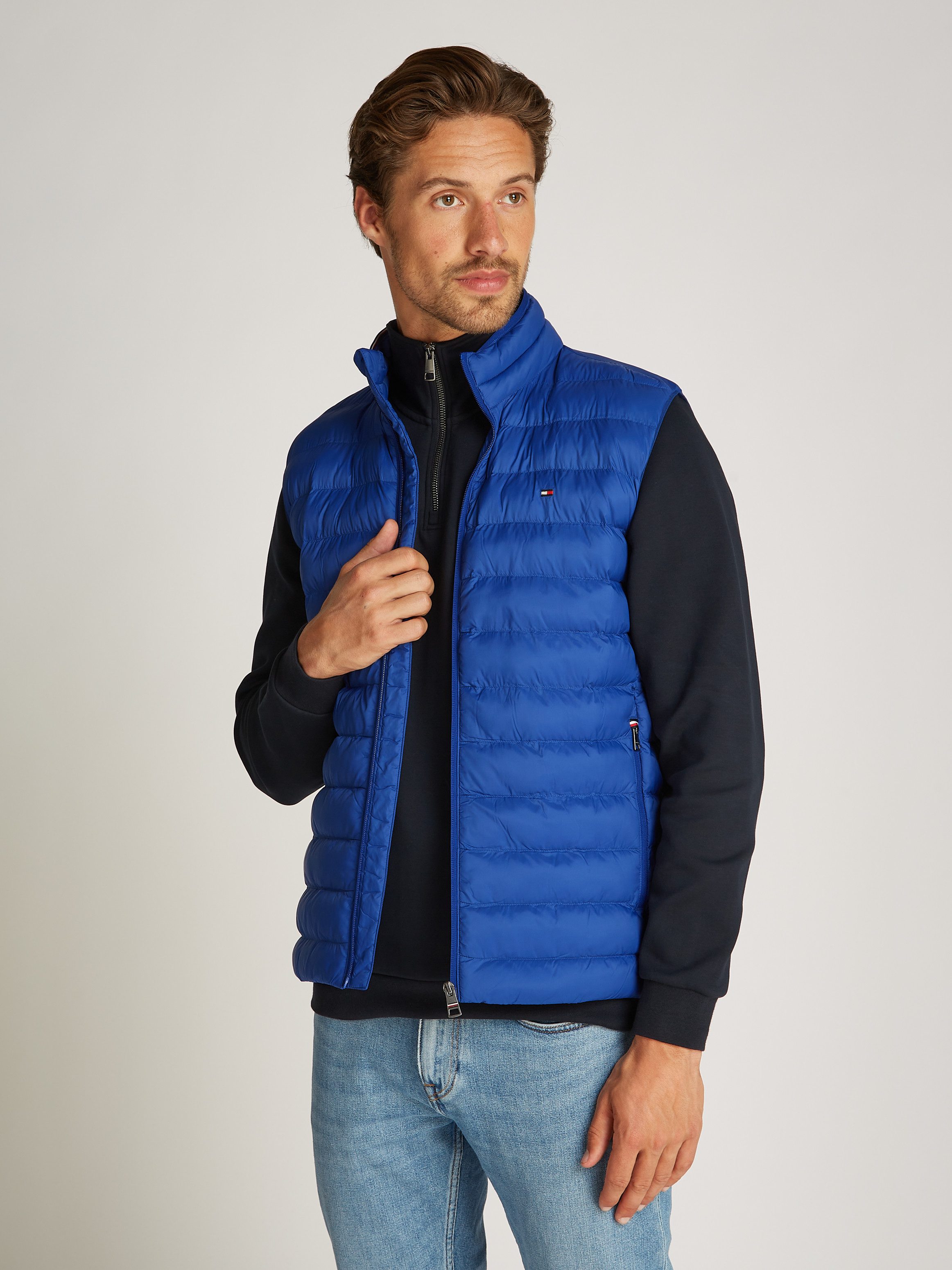 Tommy Hilfiger Steppweste PACKABLE RECYCLED VEST mit Logostickerei günstig online kaufen