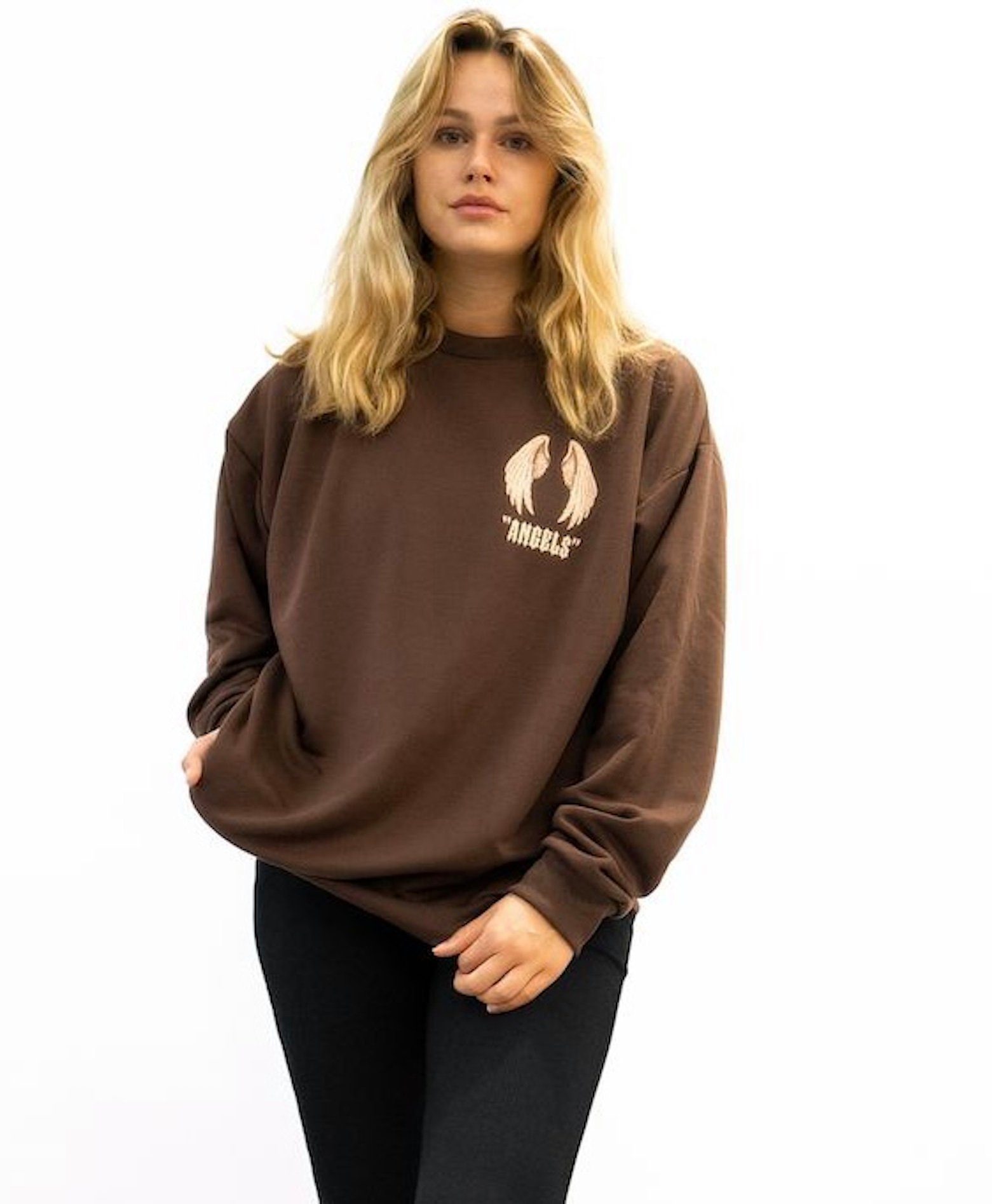 Worldclassca Longsweatshirt Worldclassca Sweatshirt Oversized Sweater Shirt Langarmshirt Pullover