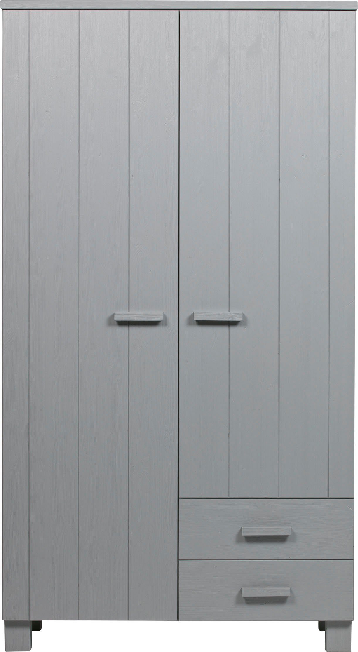WOOOD Garderobenschrank Dennis mit Kleiderstange, viel Stauraum, B 111 cm x H 202 cm