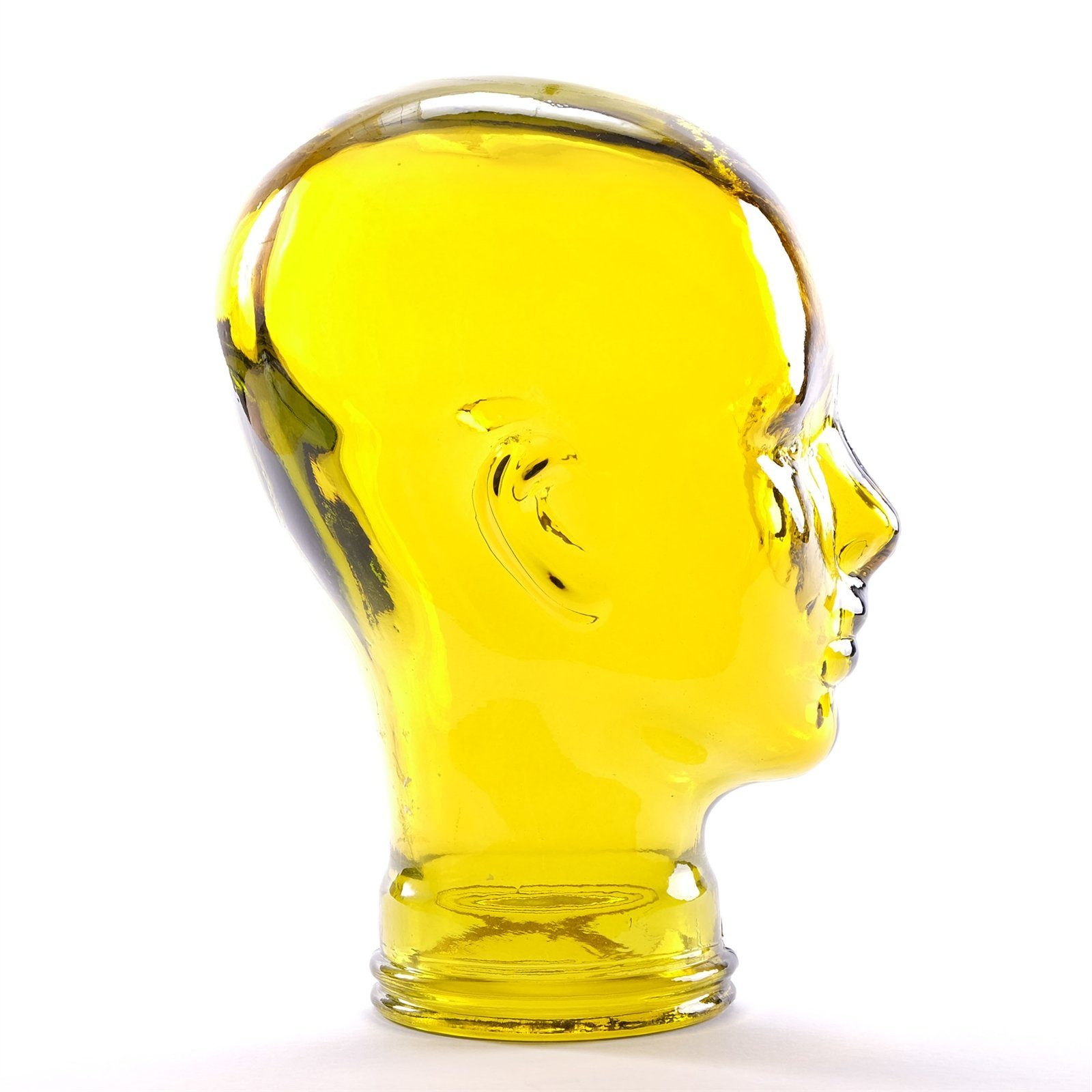 Gelb, Kopf Design Headset Kopfhörer Halter, DELIGHTS DESIGN Kare 39956, Deko Skulptur Ständer